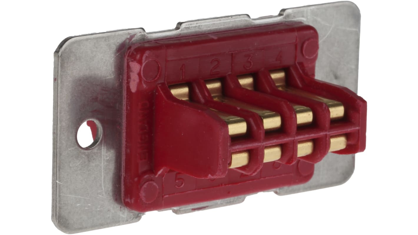 Konektor pro základní desku, řada: DRP, rozteč: 4.7mm, počet kontaktů: 8, počet řad: 2, orientace těla: Rovný, Samec