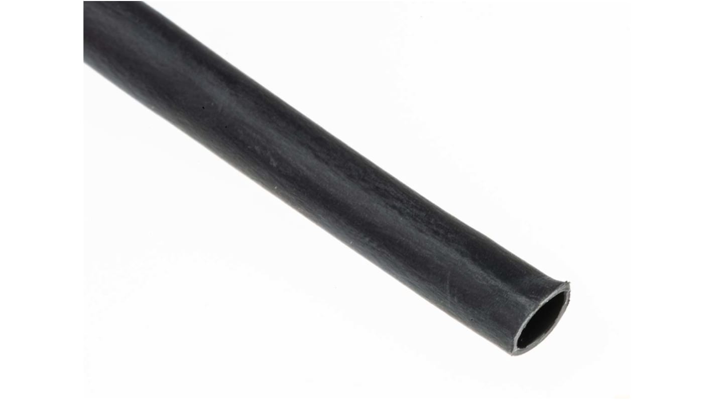 HellermannTyton Adhesive Lined Heat Shrink Tubing, Black 3mm Sleeve Dia. x 10m Length 3:1 Ratio, HIS-A Series