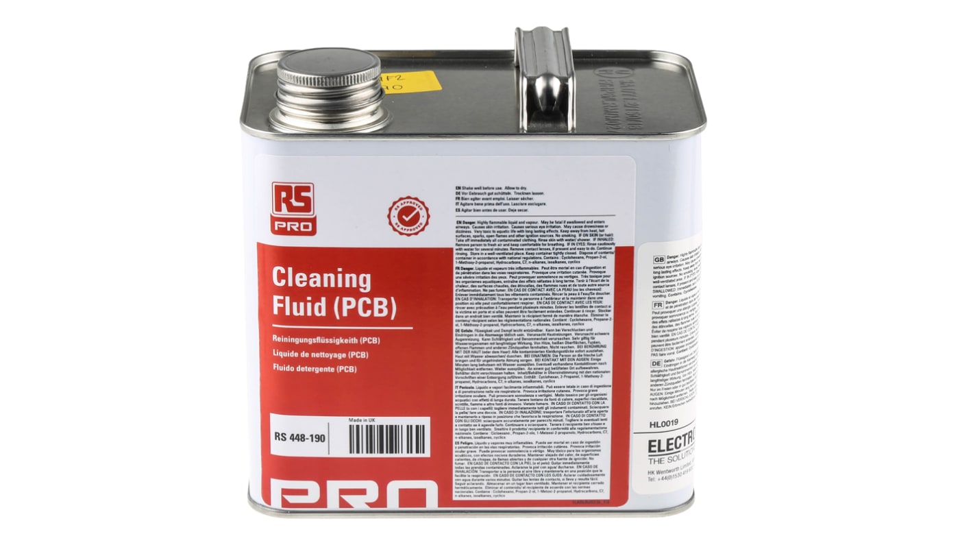 RS PRO Circuit Board Cleaner 2.5 L Can