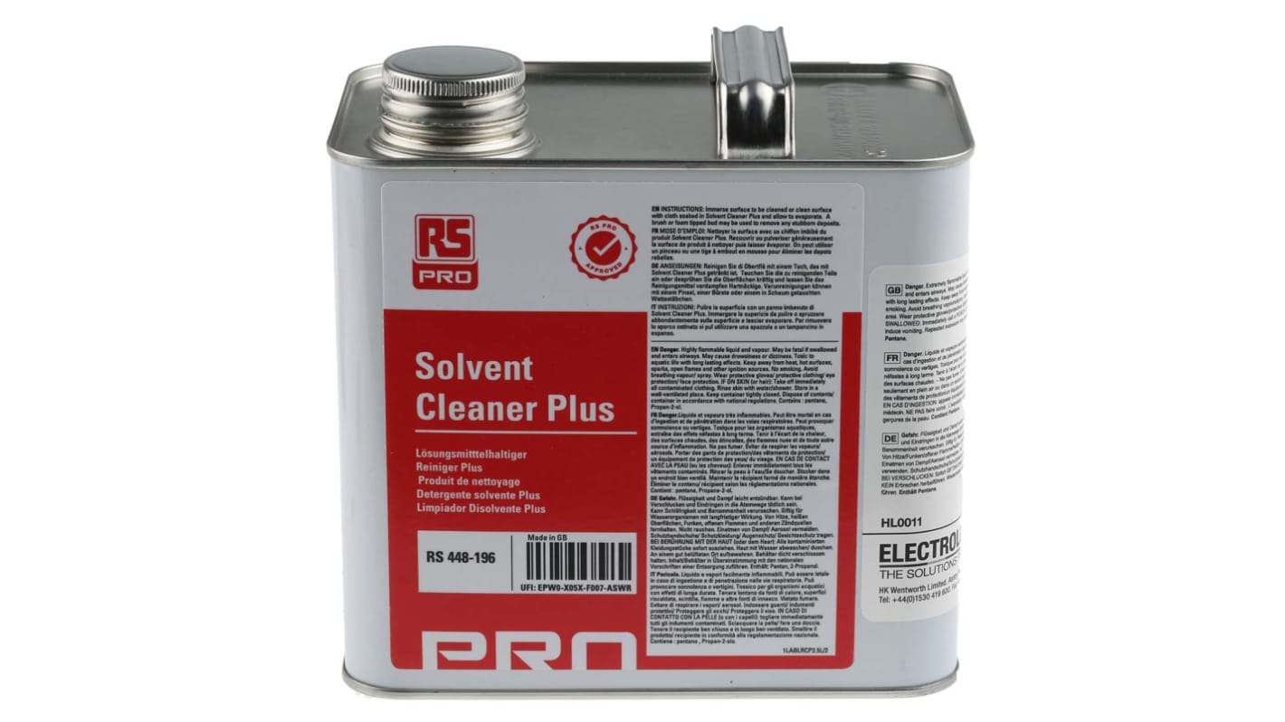 RS PRO Solvent Cleaner Plus 2.5 L Can