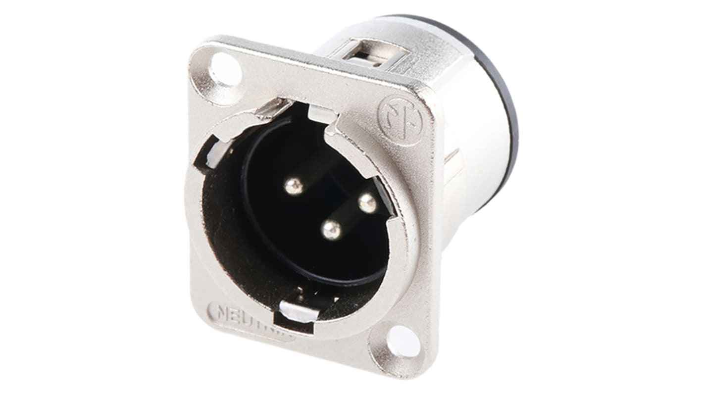 Neutrik 三芯卡侬头公插, THT安装, 50 V, 6A, 直向