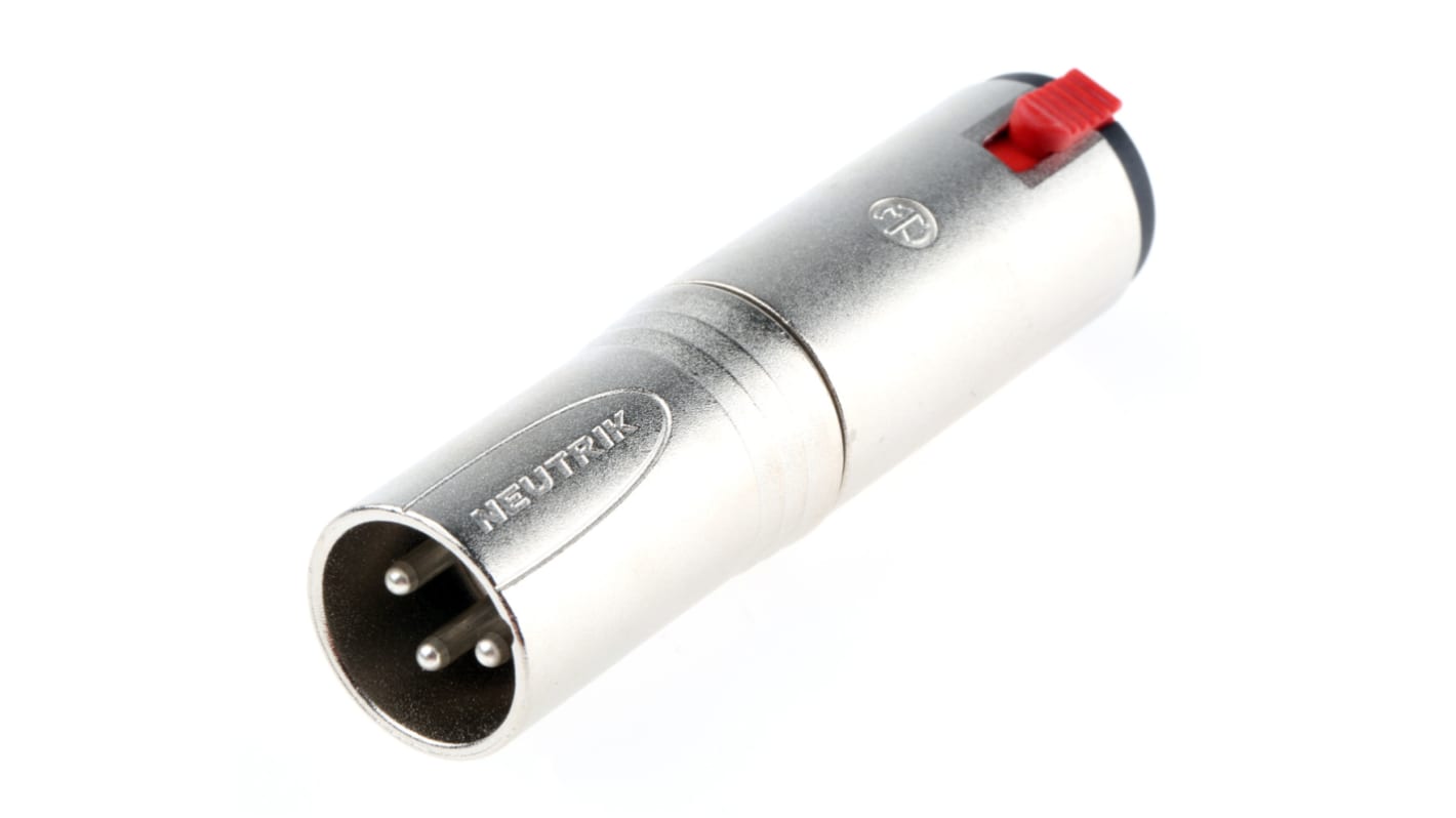 Neutrik AV Adapter, Female 1/4 in Stereo to Male XLR