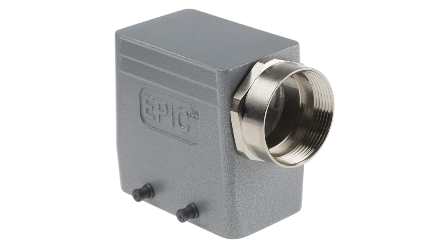 EPIC H-BE Heavy Duty Power Connector Hood, 10 Contacts, PG29 Thread