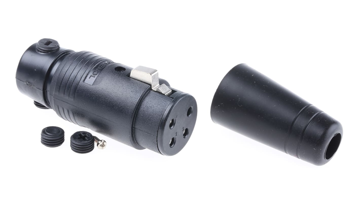 Amphenol Industrial AP411 Cable Mount Loudspeaker Connector Socket, 4 Way, 20A