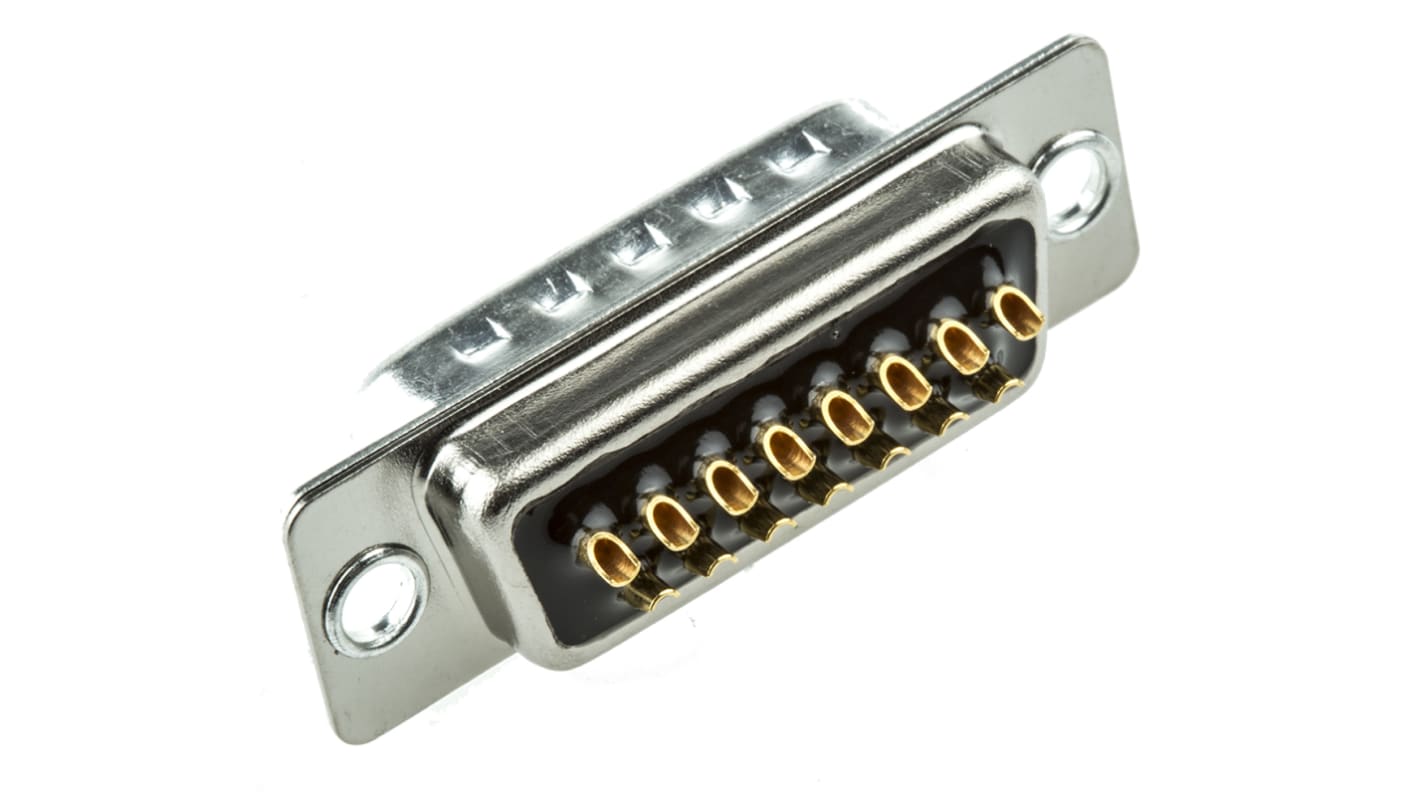 Cinch FD 15 Way Panel Mount D-sub Connector Plug, 2.76mm Pitch