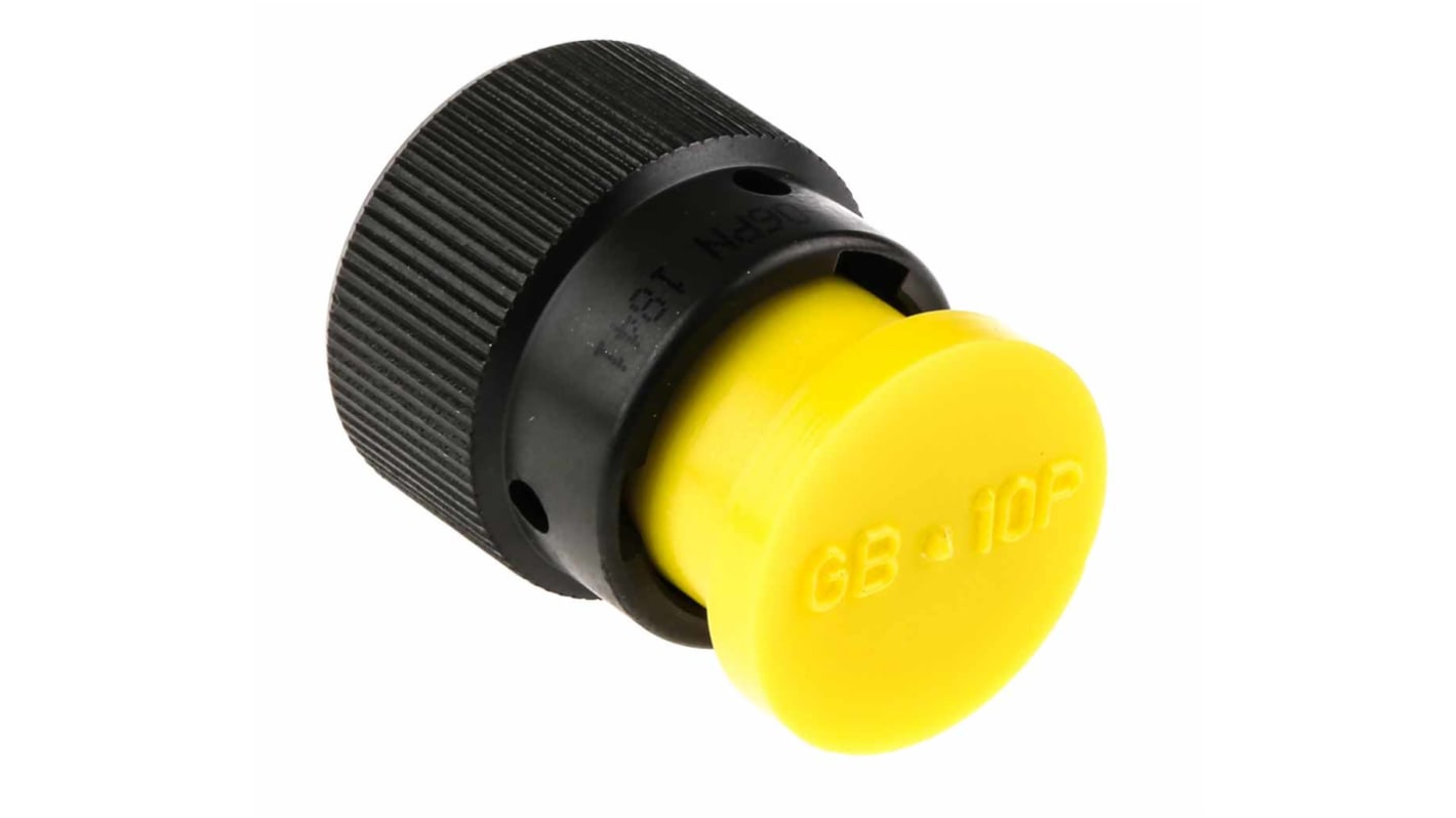 Amphenol Limited, 62GB 6 Way Cable Mount MIL Spec Circular Connector Plug, Pin Contacts,Shell Size 10, Bayonet