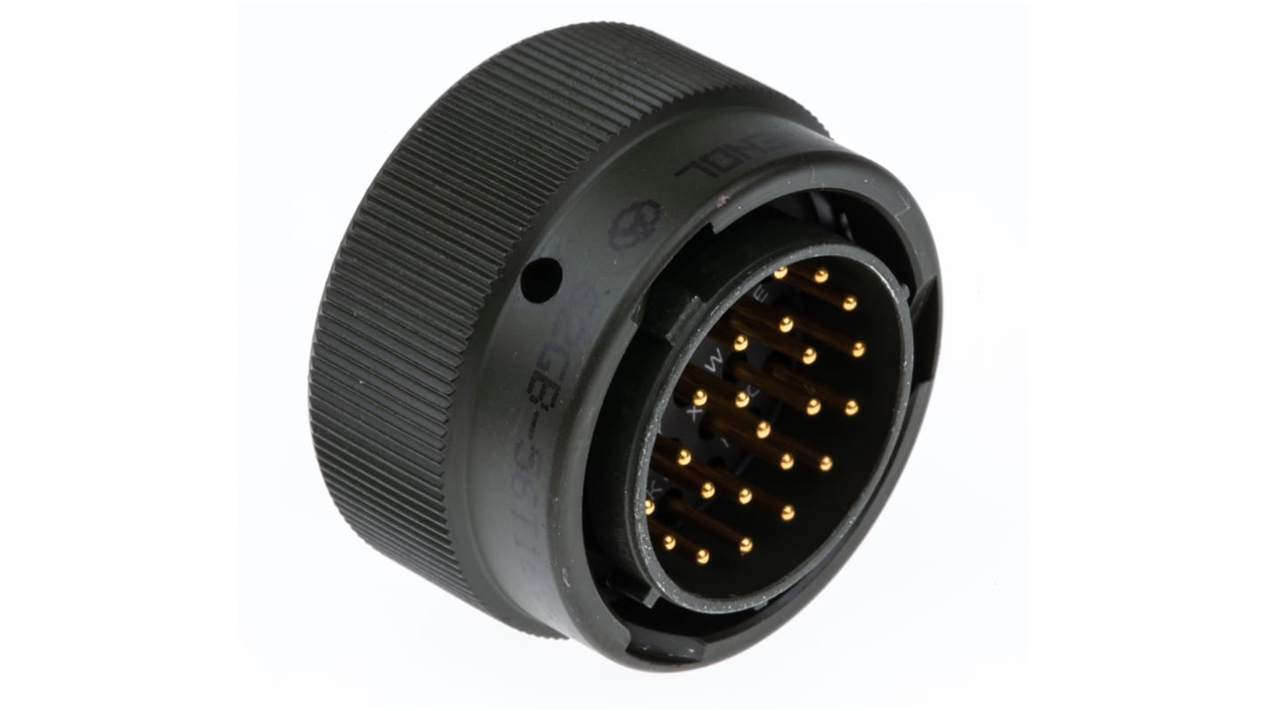 Amphenol Limited, 62GB 26 Way Cable Mount MIL Spec Circular Connector PlugOlive, Pin Contacts,Shell Size 16, Bayonet