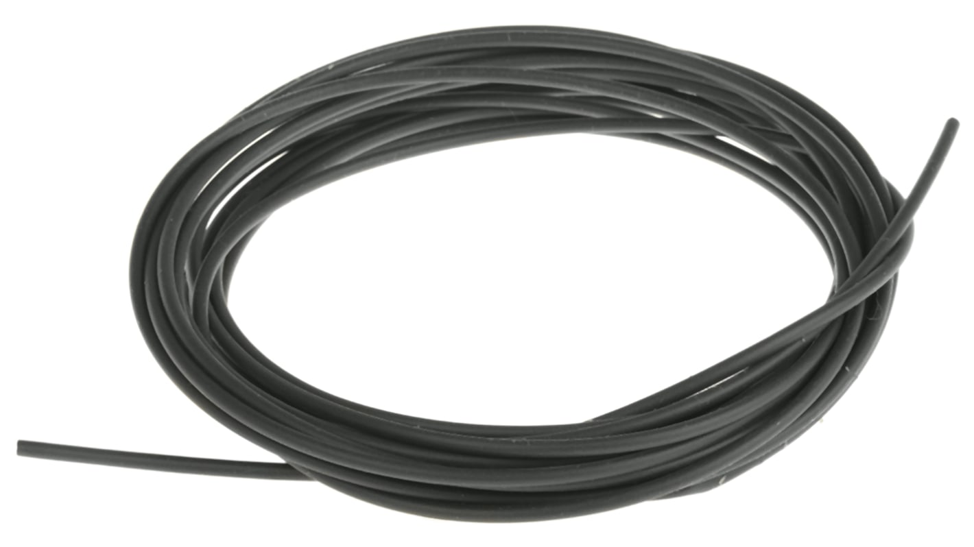 HellermannTyton TF21 Wärmeschrumpfschlauch, Polyolefin vernetzt Schwarz, Ø 1.6mm Schrumpfrate 2:1, Länge 5m