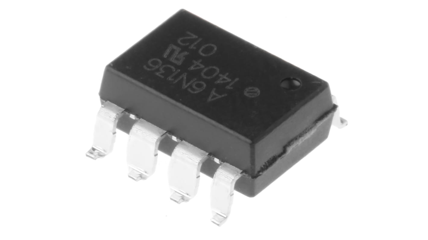 Transoptor 6N136-300E z tranzystorem 1-kanałowy DC 19% PDIP 8 Broadcom