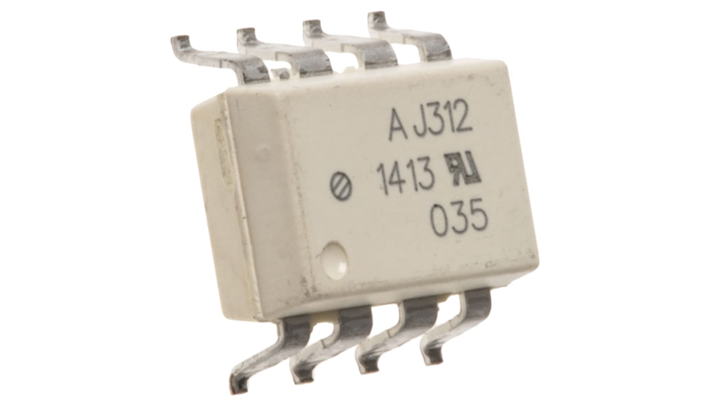 Broadcom, HCPL-J312-300E DC Input Transistor Output Optocoupler, Surface Mount, 8-Pin DIP