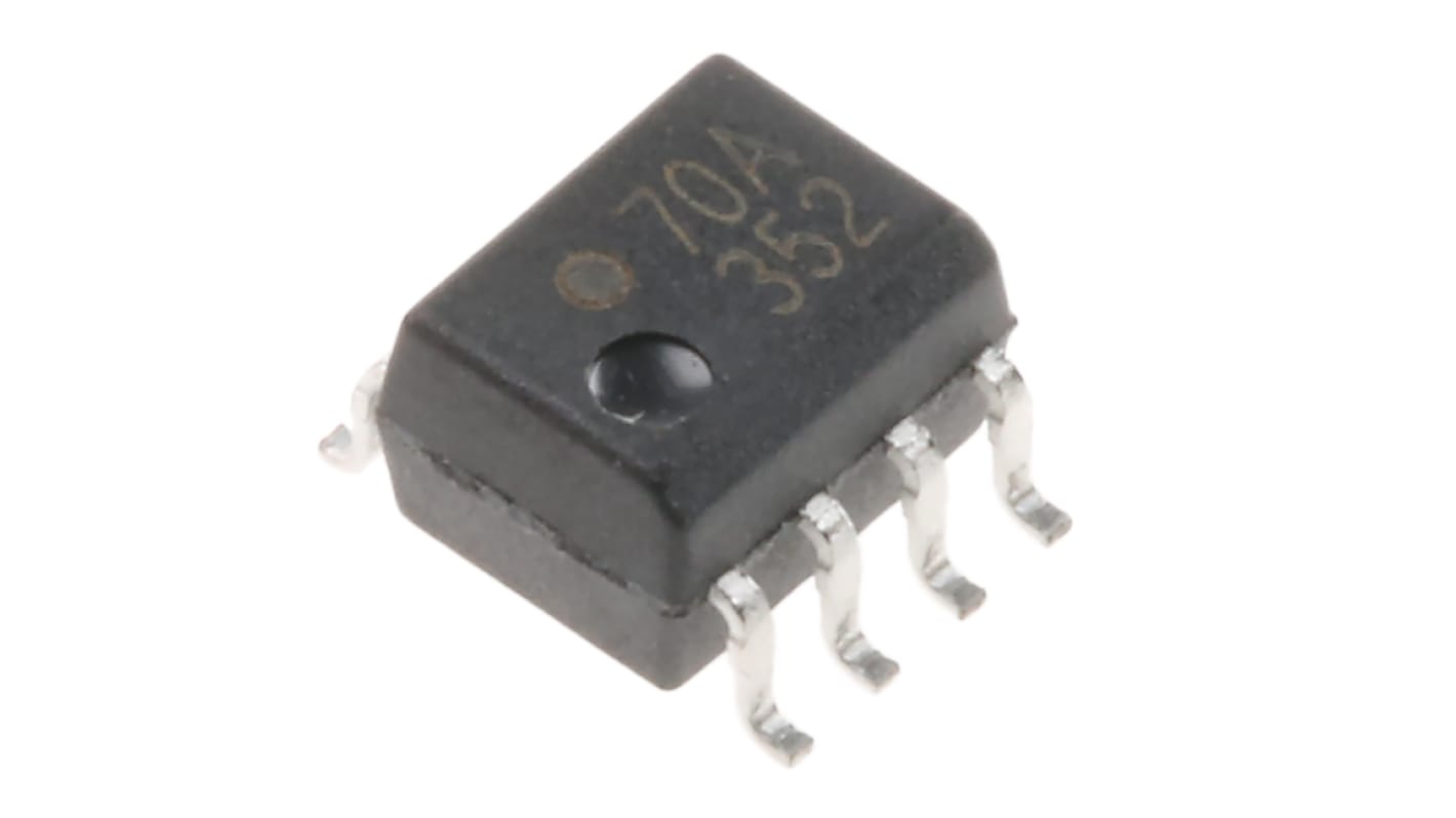 Broadcom, HCPL-070A-000E DC Input Darlington Output Optocoupler, Surface Mount, 8-Pin SOIC