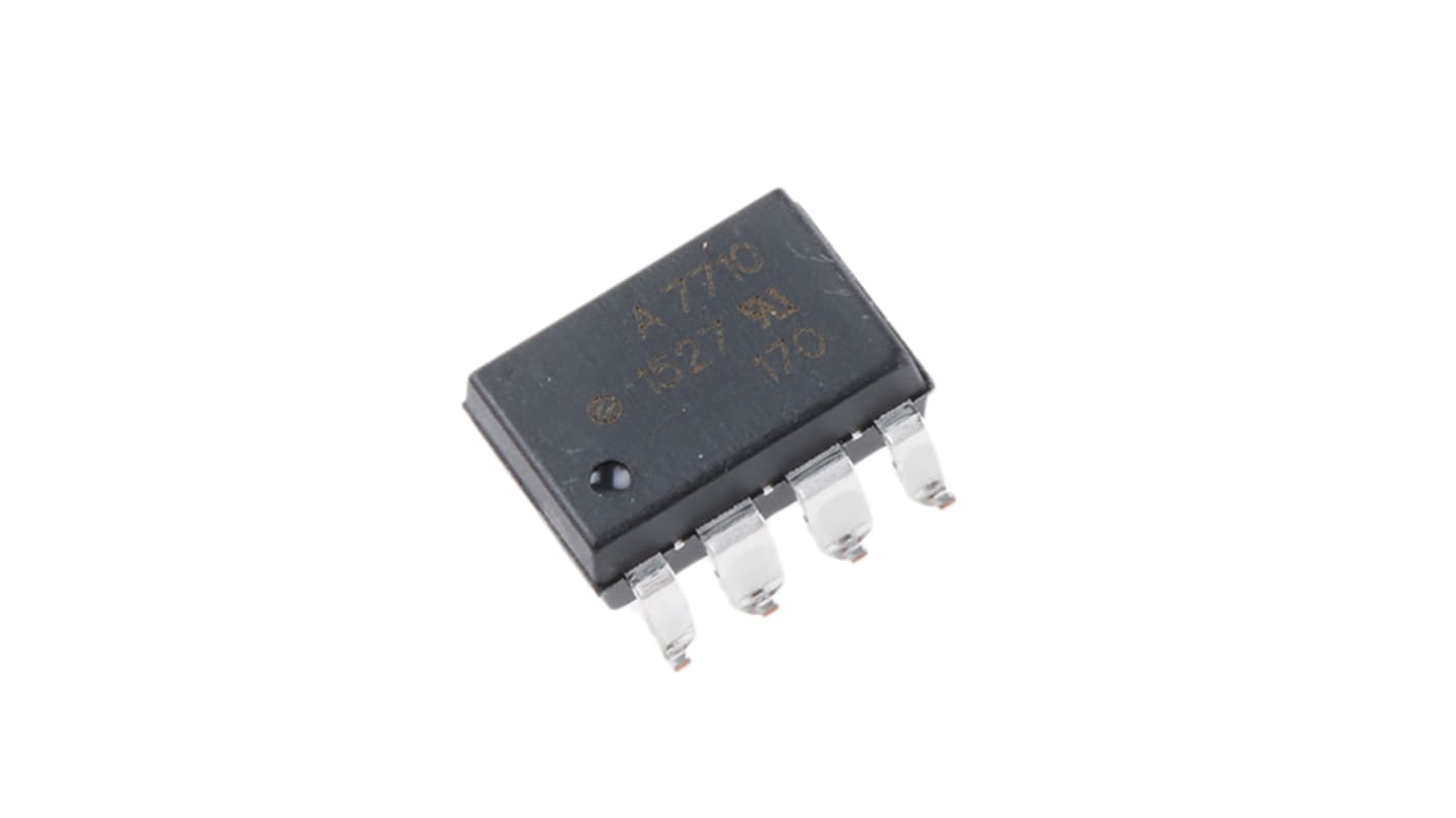 Broadcom, HCPL-7710-300E DC Input Transistor Output Optocoupler, Surface Mount, 8-Pin DIP