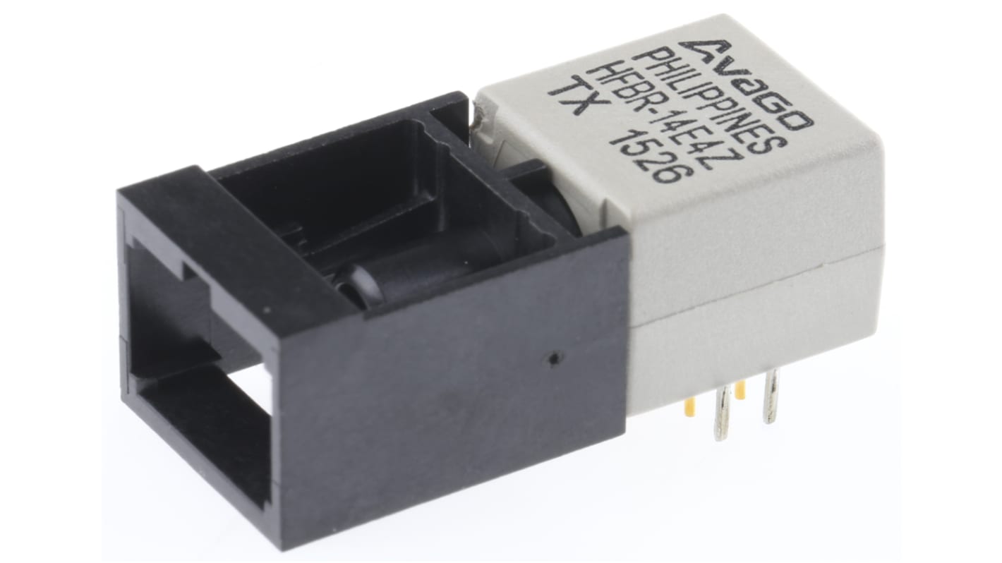 Broadcom HFBR-14E4Z, 160MBd Fibre Optic Transmitter 820nm, Square SC Connector, 27.2 x 12.7 x 10.2mm