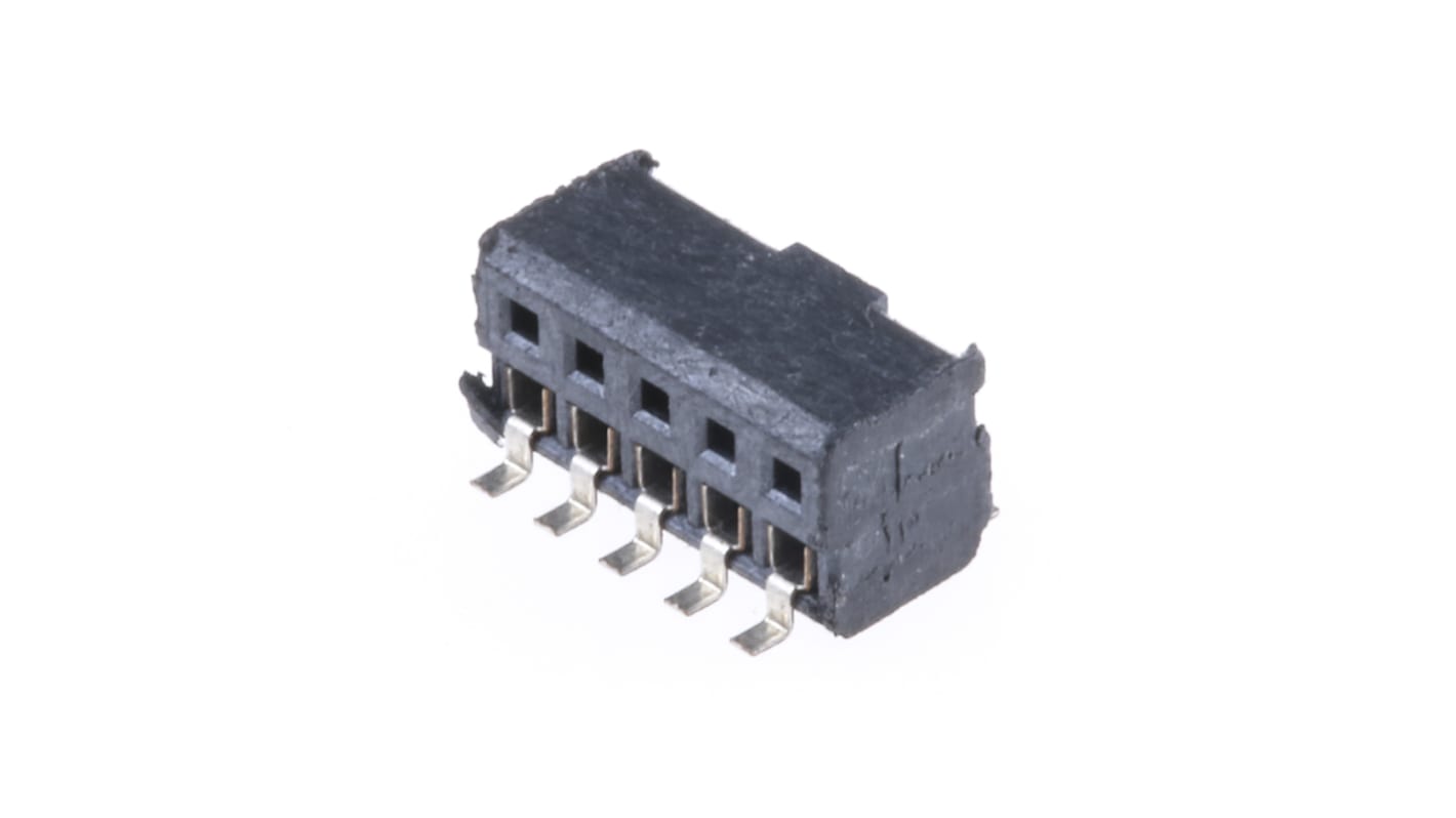 Samtec CLP Series Right Angle Surface Mount PCB Socket, 10-Contact, 2-Row, 1.27mm Pitch, Solder Termination
