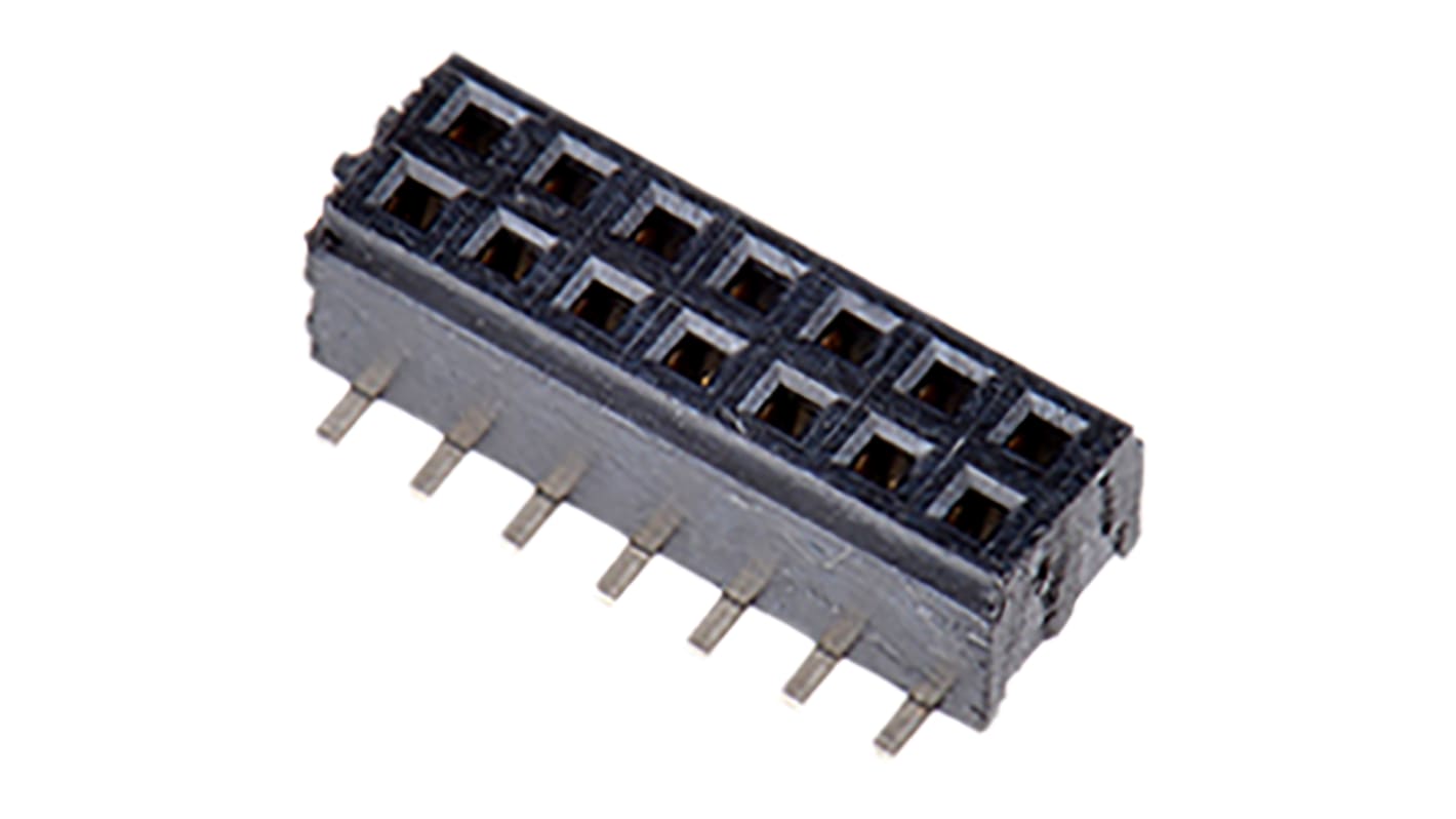 Gniazdo PCB 14 -pinowe 2 -rzędowe raster: 1mm Listwa gniazdowa Proste SMD