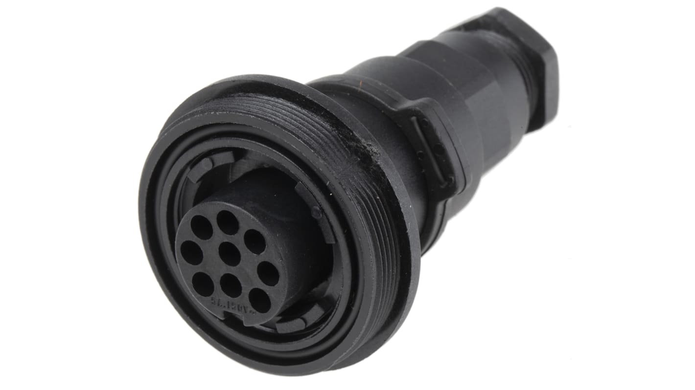 Connecteur circulaire Bulgin série Standard Buccaneer, Standard, 9 contacts, Suspension libre, raccordement A sertir