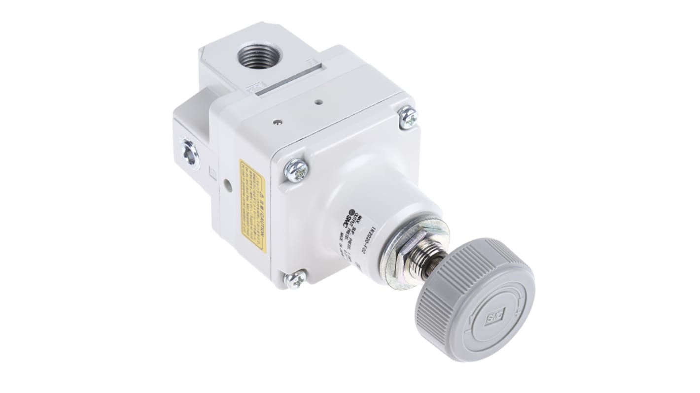 SMC G 1/4 Pneumatic Regulator - 0.01MPa to 0.8MPa, 1/4in, 1MPa max. input