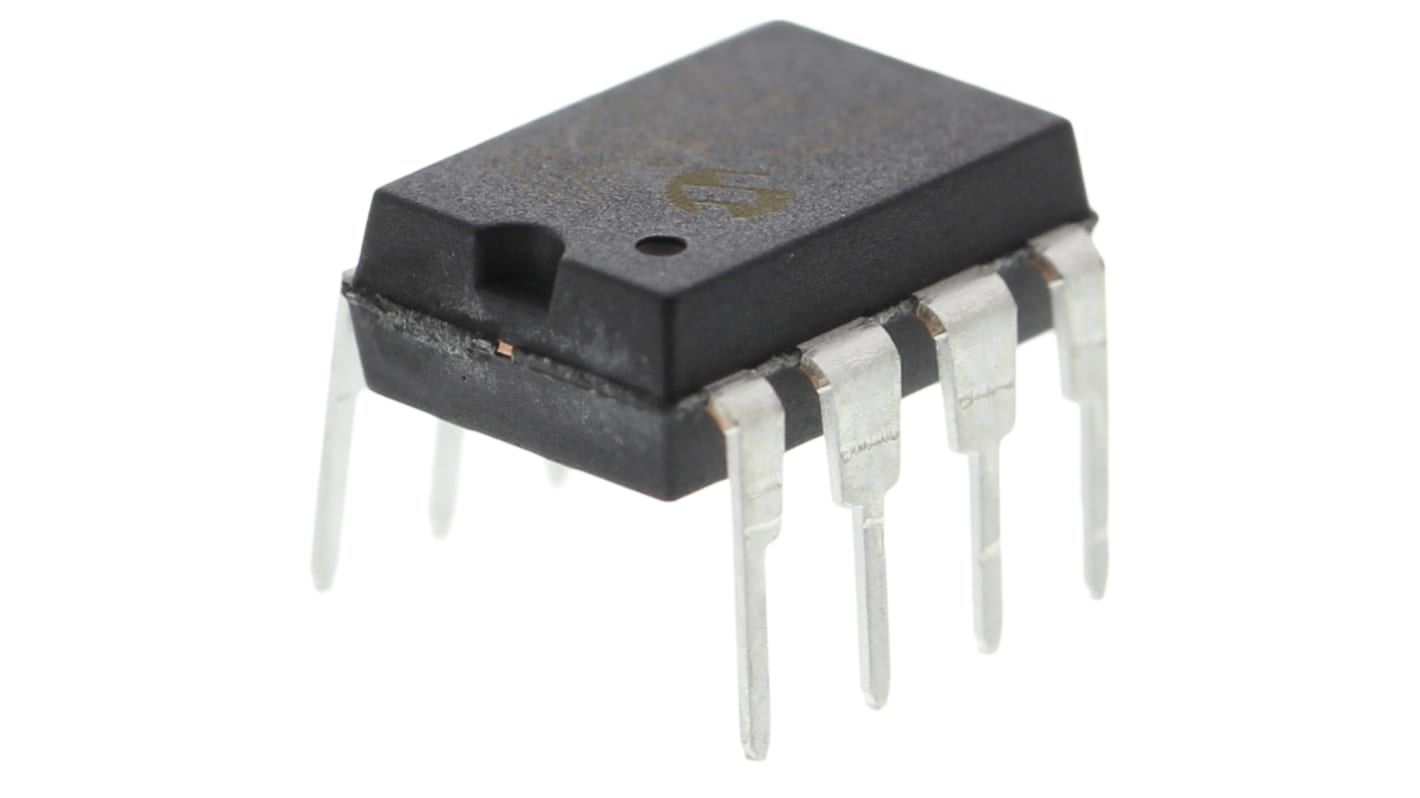 Memoria EEPROM seriale I2C Microchip, da 512kbit, PDIP, Su foro, 8 pin