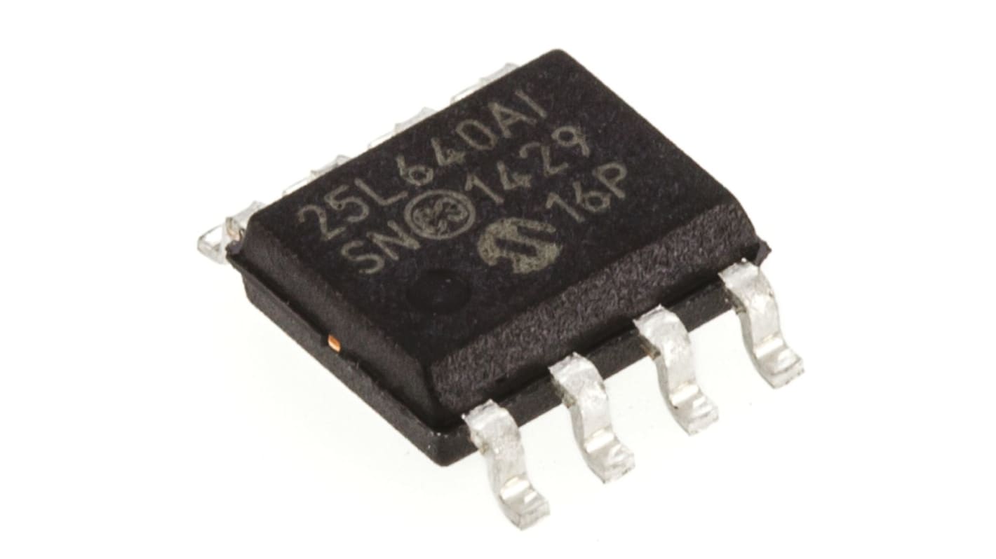 Pamięć szeregowa EEPROM Montaż powierzchniowy 64kbit 8-pinowy SOIC 8K x 8 bit