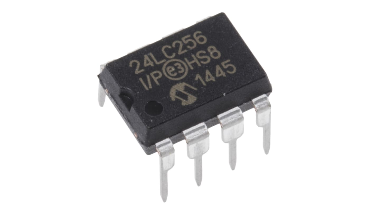 Pamięć szeregowa EEPROM Otwór przezierny 256kbit 8-pinowy PDIP 32K x 8 bit