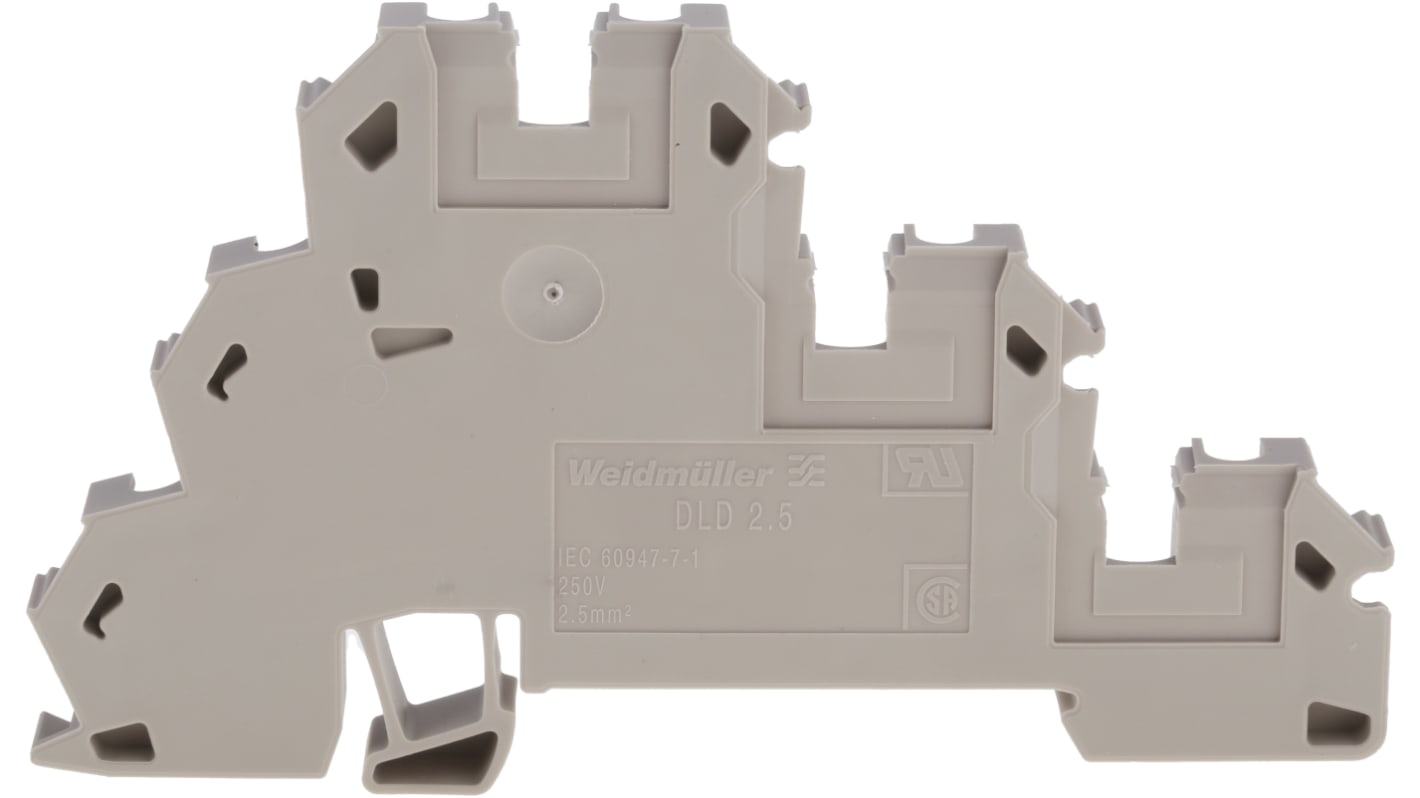 Morsettiera passante Weidmuller, Marrone, livello Triplo, 24A