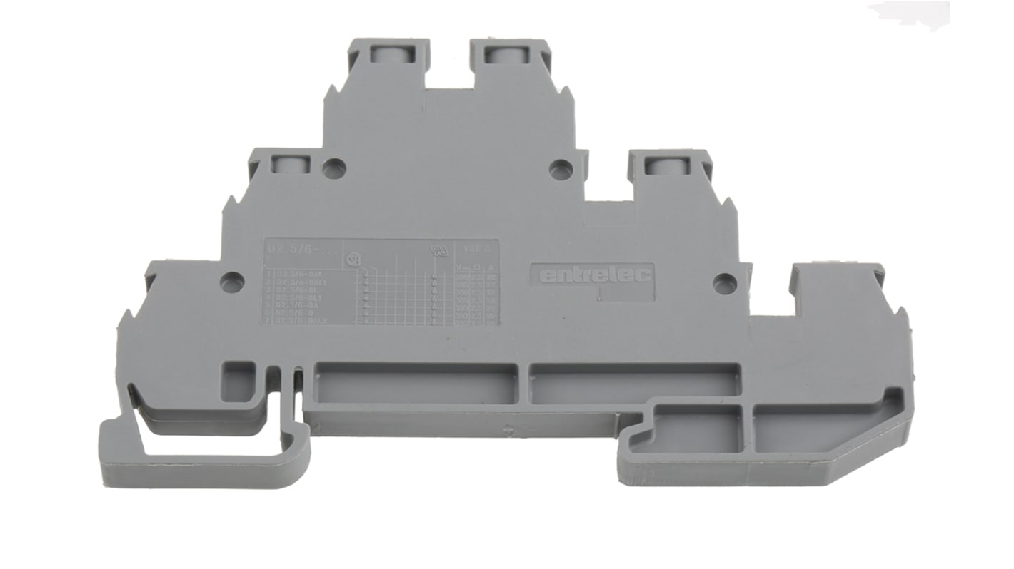 Morsettiera a livelli multipli Entrelec, Grigio, livello Triplo, 22A