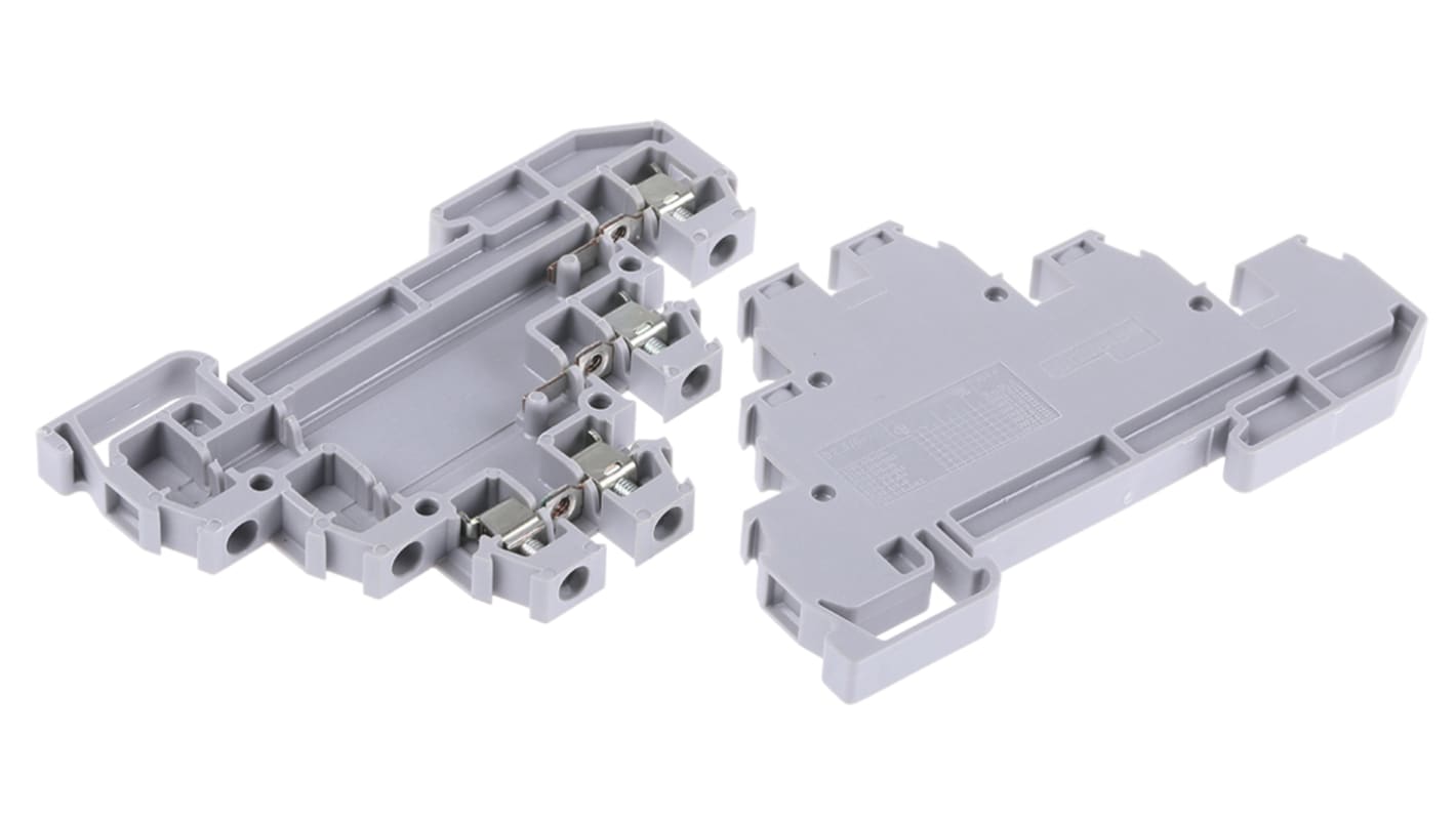 Entrelec SNA Series Grey DIN Rail Terminal Block, 2.5mm², Triple-Level, Screw Termination