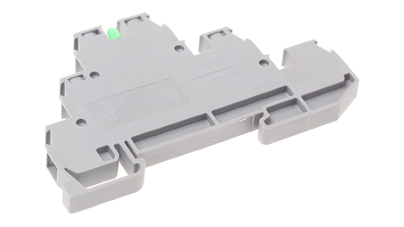 Entrelec SNA Series Green DIN Rail Terminal Block, 2.5mm², Double-Level, Screw Termination