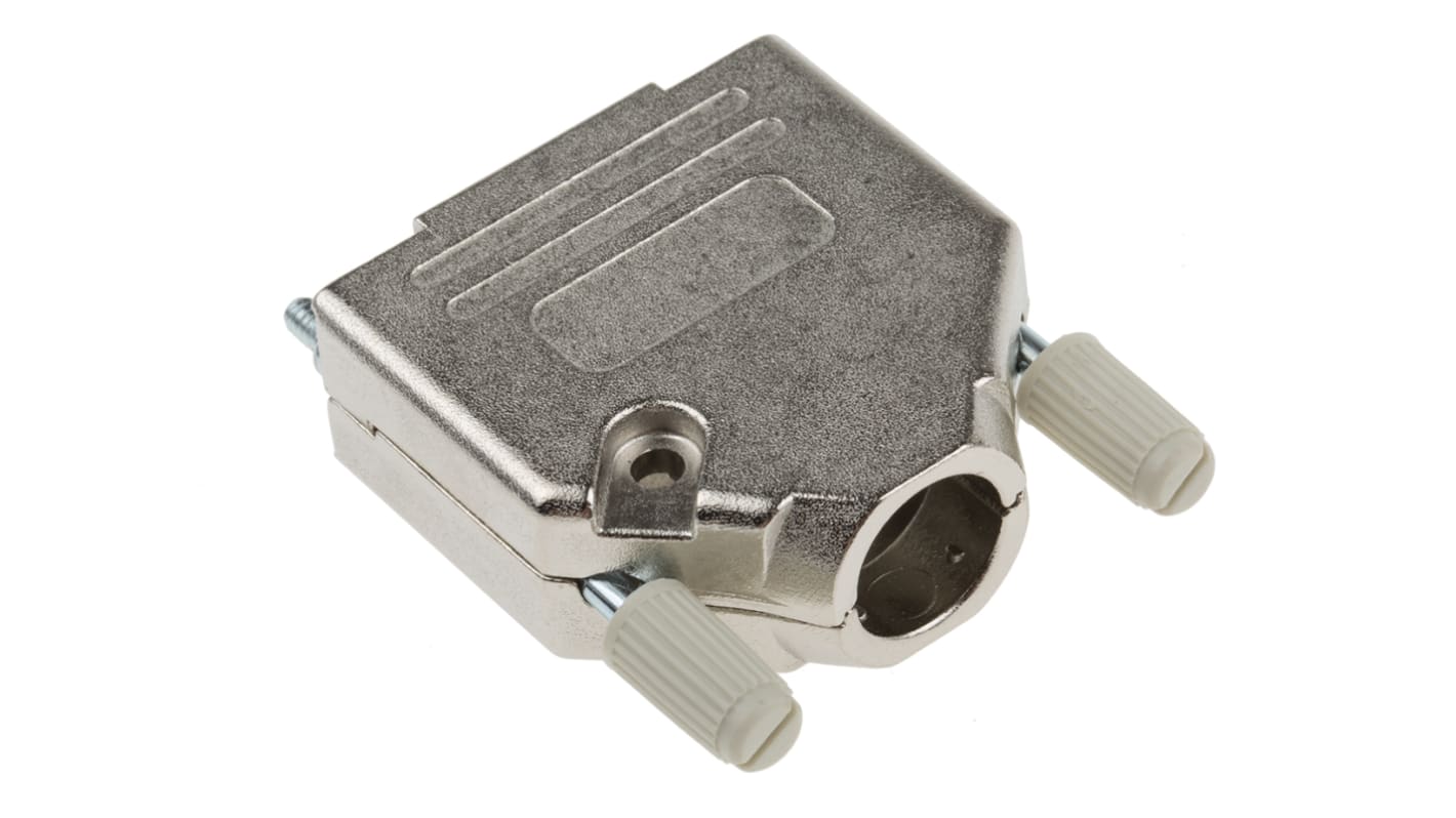 MH Connectors MHDTZK-RA Series Zinc D Sub Backshell, 15 Way, Strain Relief