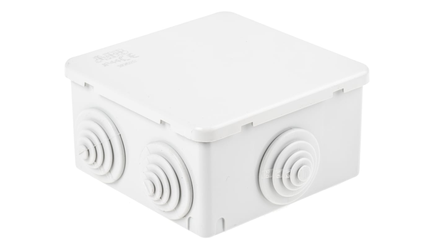 ABB Grey Thermoplastic Junction Box, IP44, 80 x 80 x 40mm