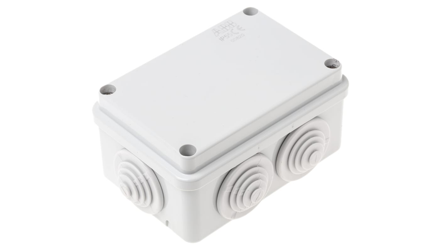 ABB Grey Thermoplastic Junction Box, IP55, 50 x 105 x 70mm