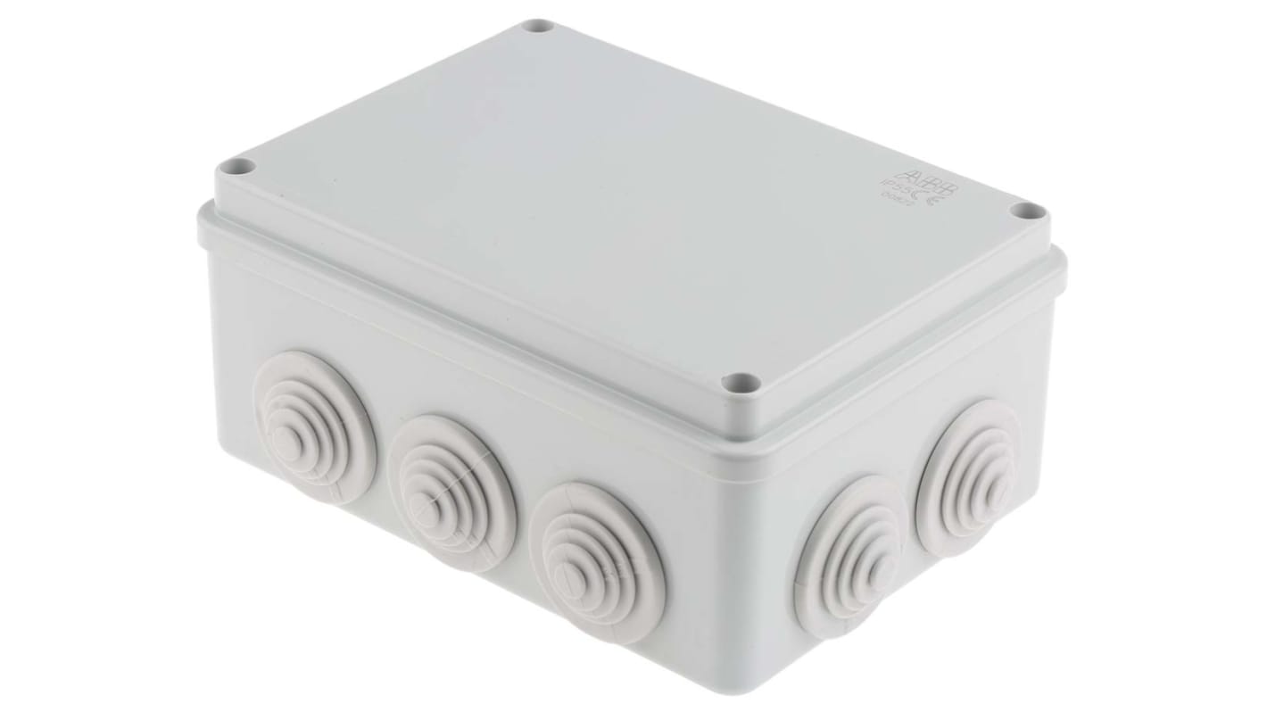 ABB Grey Thermoplastic Junction Box, IP55, 153 x 110 x 66mm