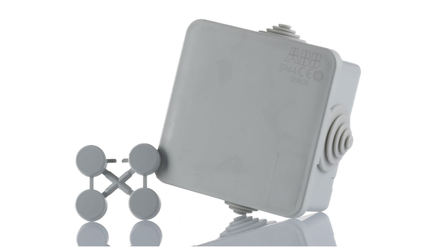 ABB Grey Thermoplastic Junction Box, IP44, 65 x 65 x 32mm