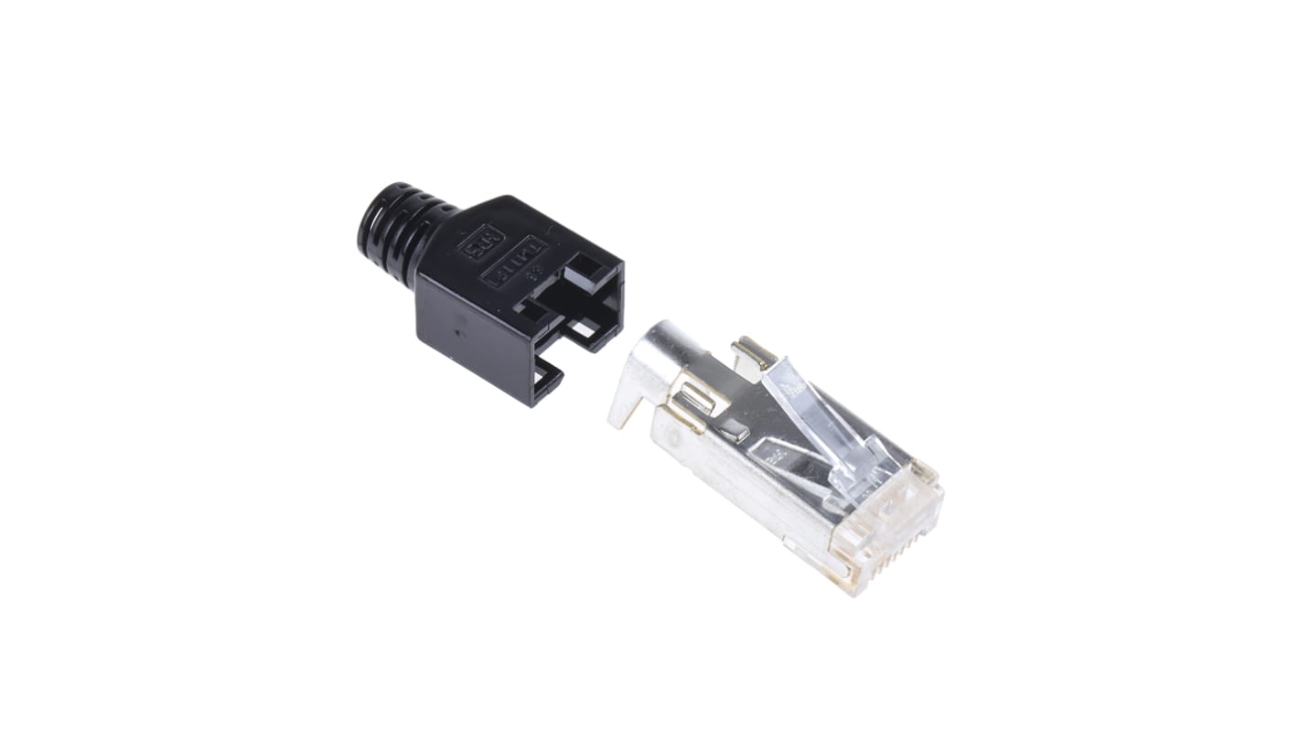 Hirose RJ45水晶头, 电缆安装, 单口, 8路, 直向, TM11P系列