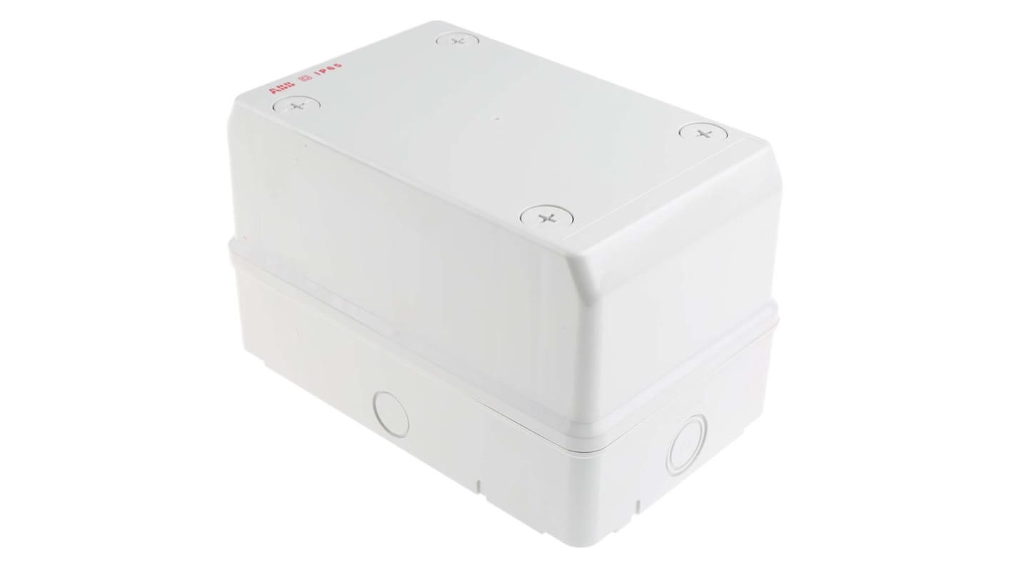 ABB White Polycarbonate Junction Box, IP65, 140 x 140 x 220mm
