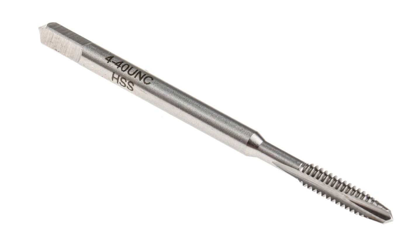 RS PRO Threading Tap, #4 → 40 Thread, UNC Standard, Manual or machine tap
