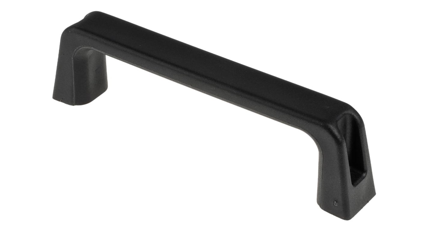 Tirador RS PRO de Plástico Negro, 180mm x 45 mm x 27mm, distancia entre ejes 160mm