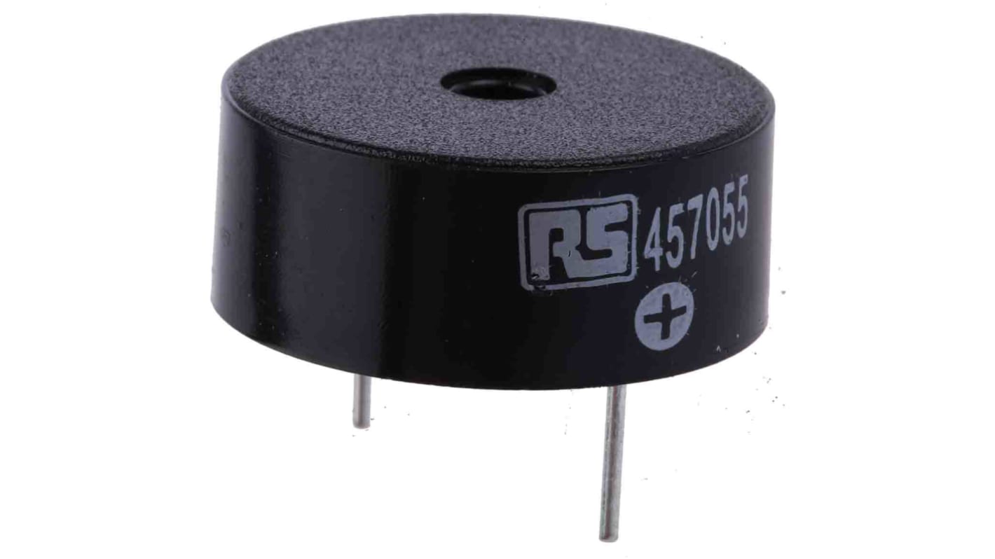 Cicalino piezo RS PRO, 30V cc, Ø 23.5mm, 95dB, tono Continuo, Su foro