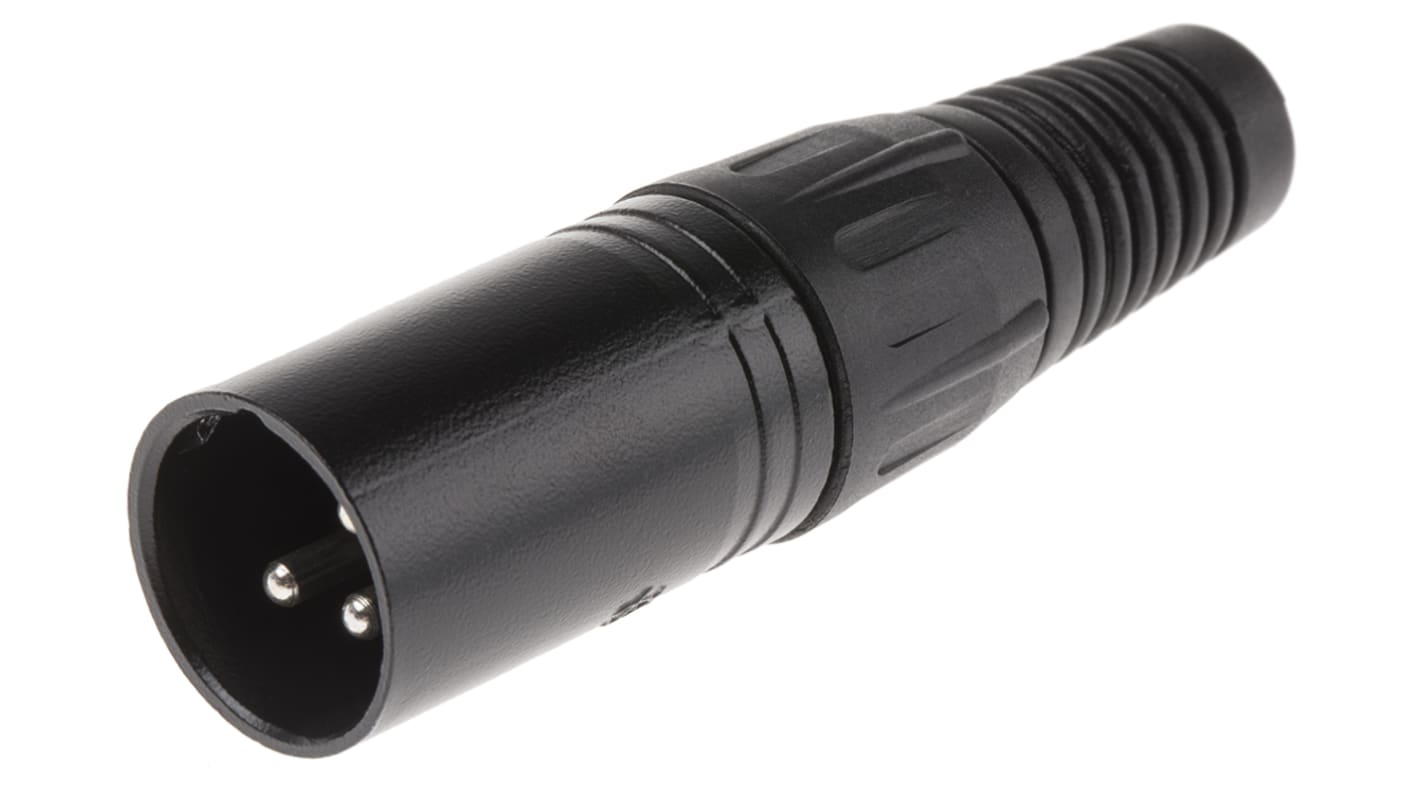 RS PRO 三芯卡侬头公插, 电缆安装, 250 V 交流, 16A, 直向