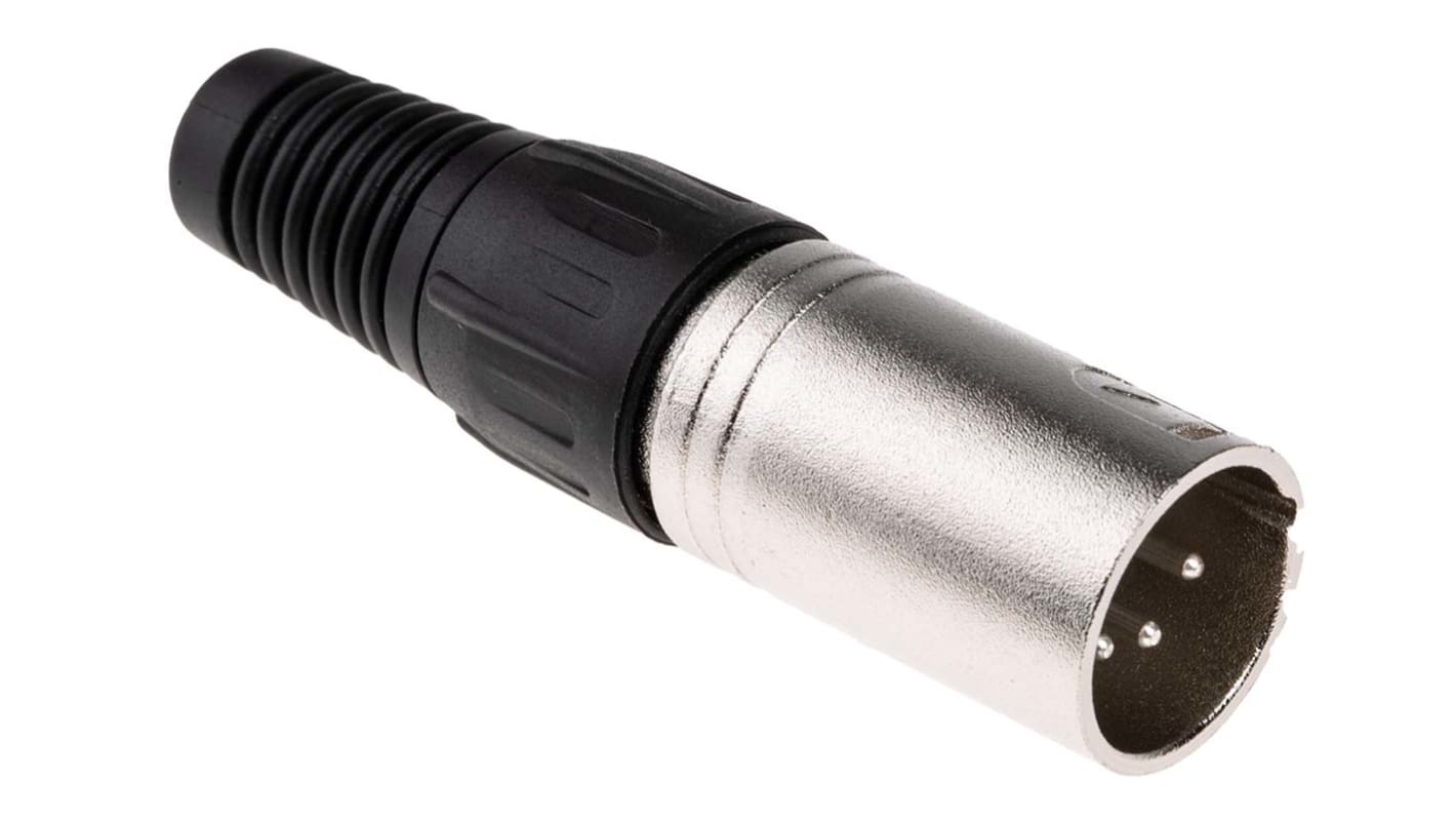 RS PRO 四芯卡侬头公插, 电缆安装, 250 V 交流, 10A, 直向