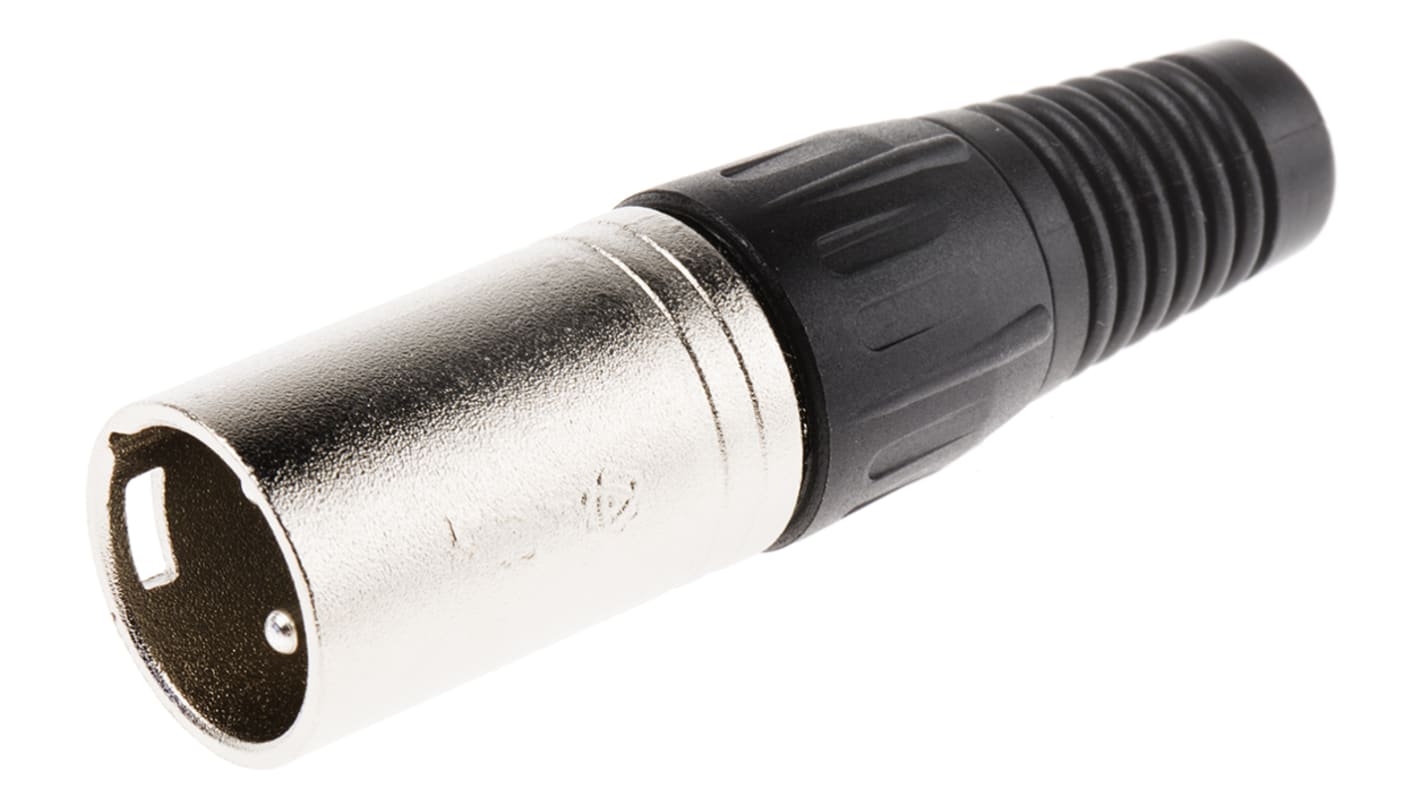 RS PRO Cable Mount XLR Connector, Male, 3 Way