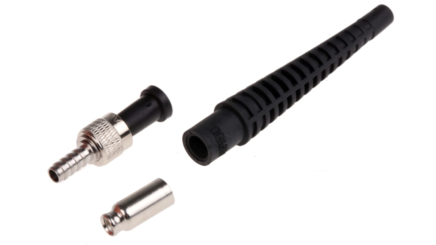 Amphenol Limited, 905, SMA Multimode Simplex Fibre Optic Connector 128μm Fibre Size, 0.8dB Insertion Loss