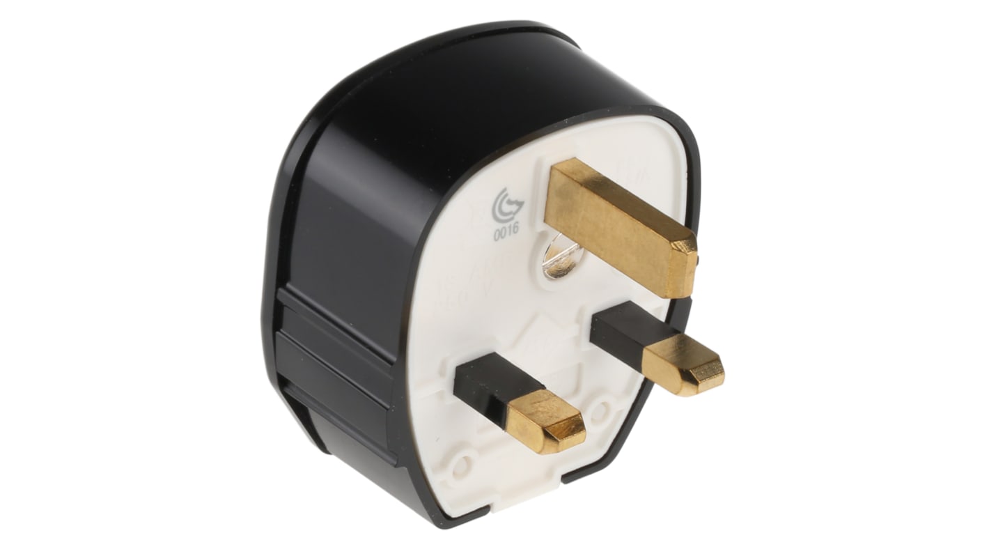 MK Electric UK Mains Plug, 13A, Cable Mount