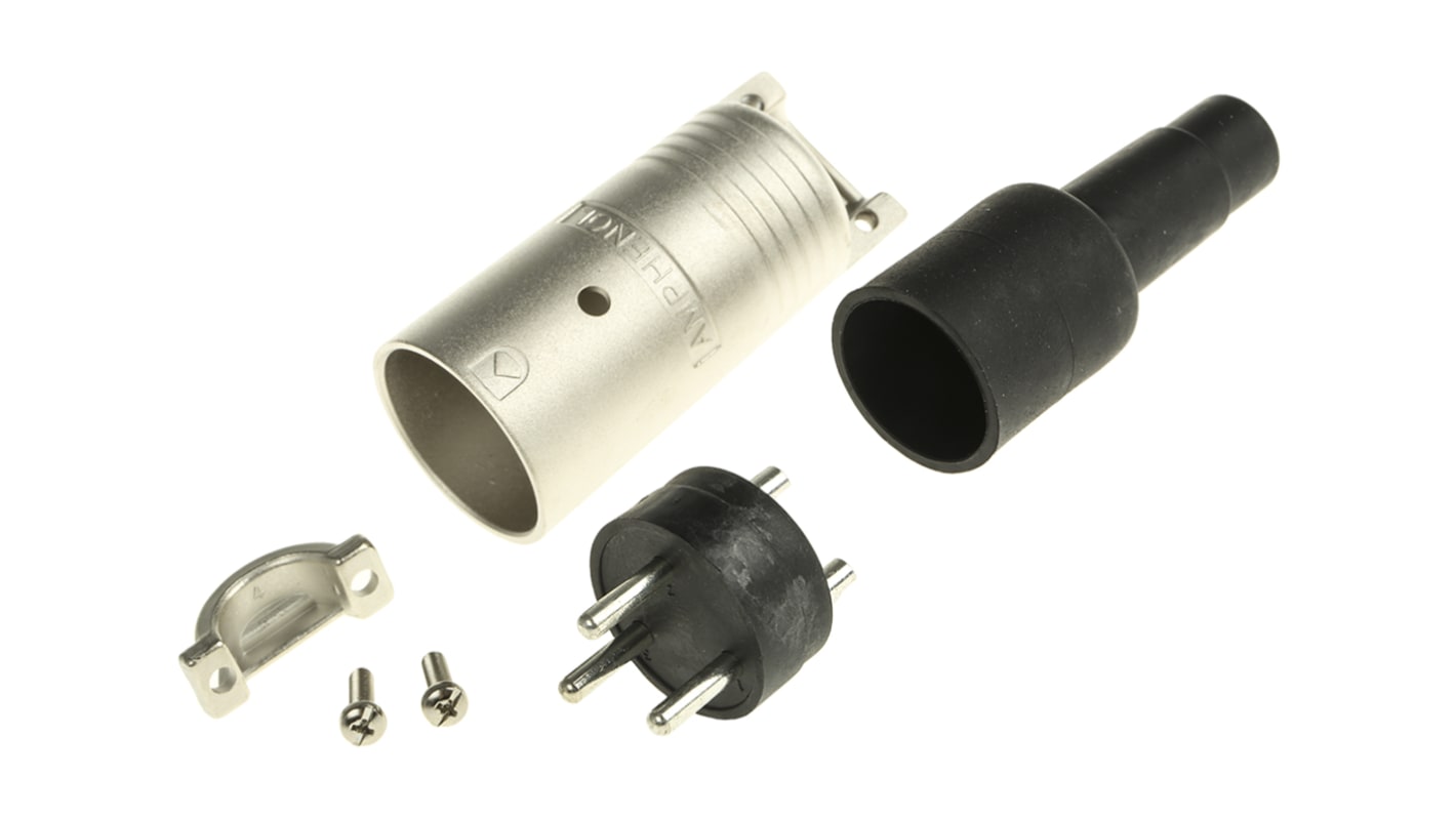 Amphenol Industrial EP312 Cable Mount Loudspeaker Connector Plug, 3 Way, 20A