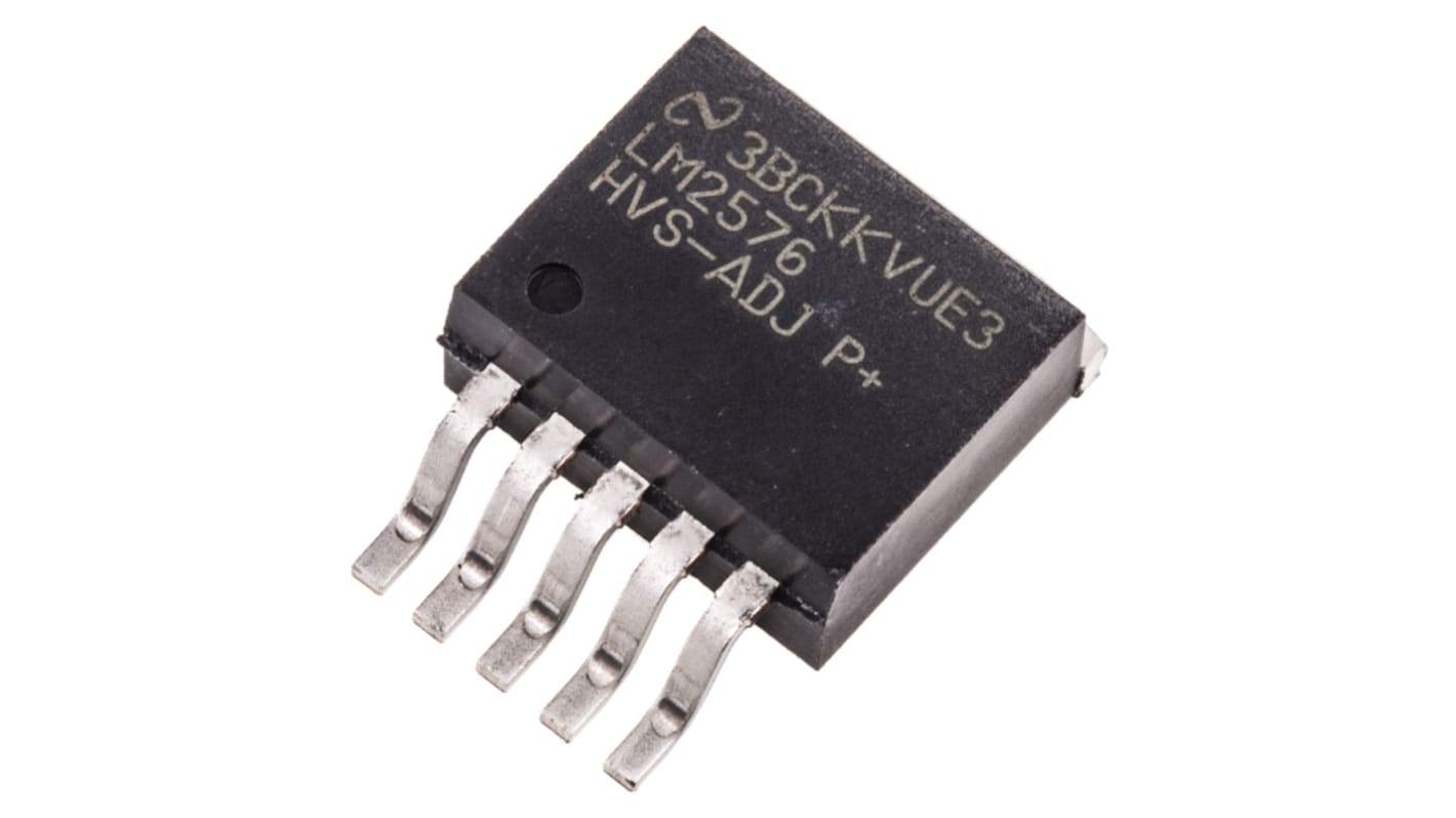 Texas Instruments, LM2576HVS-ADJ/NOPB Step-Down Switching Regulator, 1-Channel 3A Adjustable 5-Pin, D2PAK