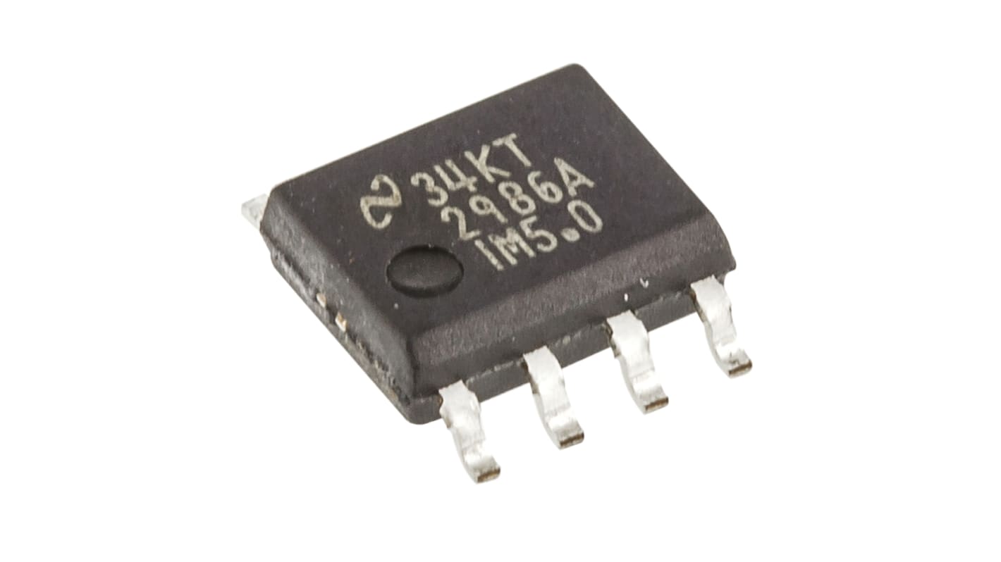Texas Instruments LDO稳压芯片, 5 V输出, 200mA最大输出, 单路输出, SOIC, 8针, 贴片安装, -40 °C→+125 °C, ±0.5%精度