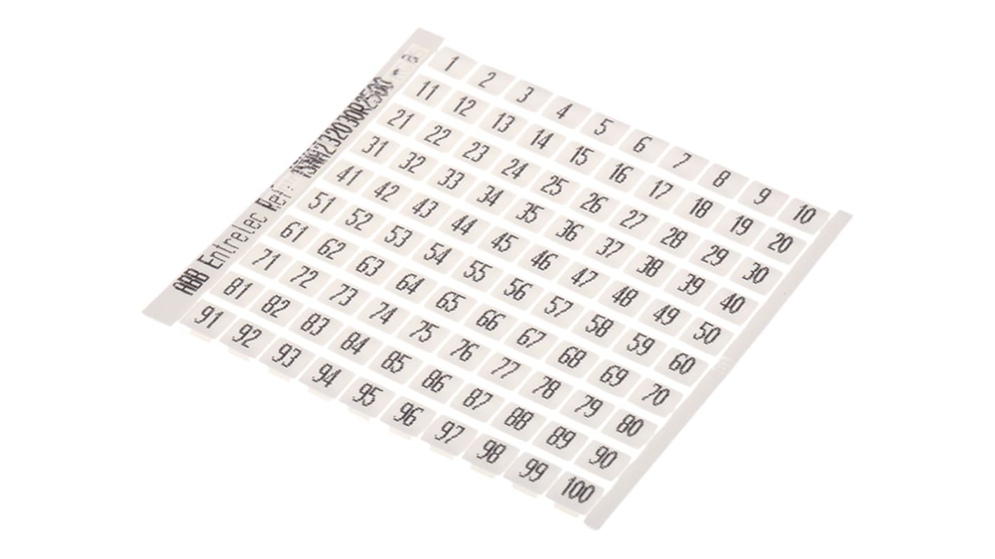 Entrelec RC Series Marker Kit for Use with Terminal Block