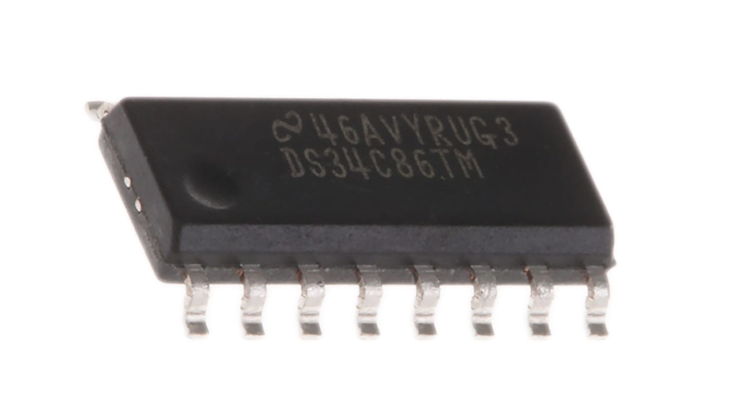 Texas Instruments DS34C86TM/NOPB Line Receiver, 16-Pin SOIC