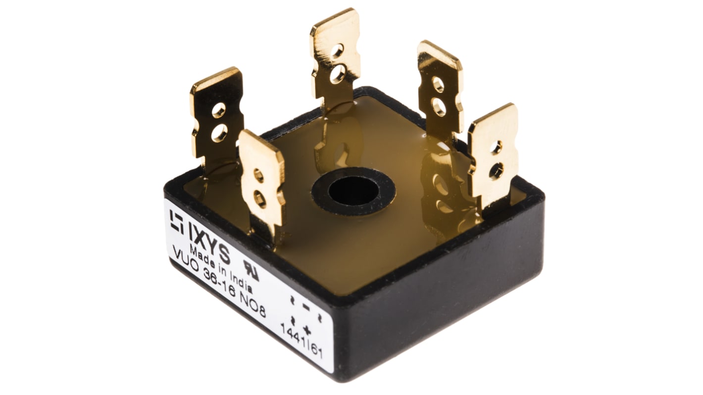 IXYS Bridge Rectifier Module, 35A, 1600V, 3-phase, 5-Pin