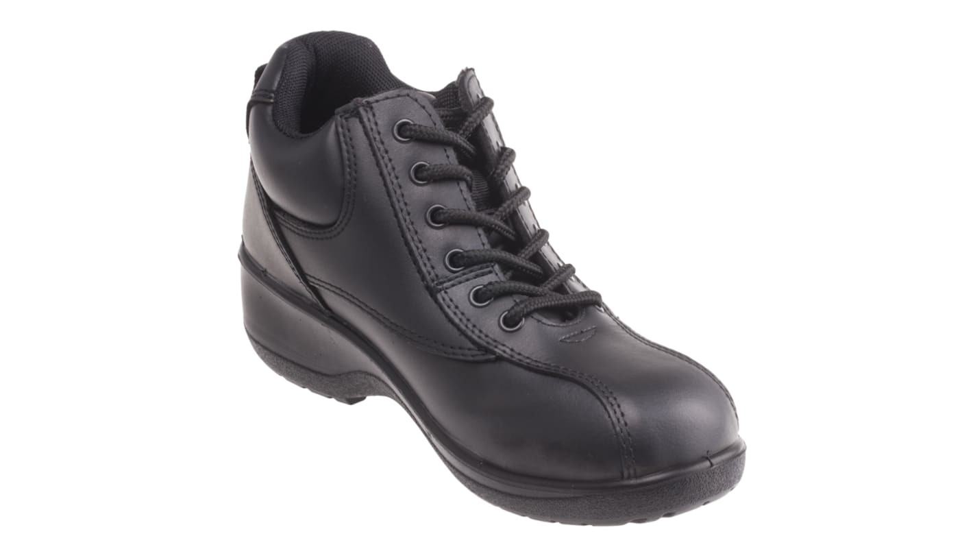 RS PRO Black Steel Toe Capped Women's Safety Boots, UK 6, EU 39